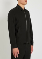 Les Deux Como Coach Logo-embroidered Woven Jacket Black
