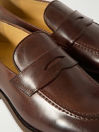 Brunello Cucinelli - Leather Penny Loafers - Brown