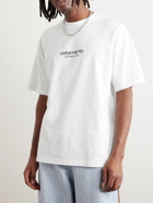 VETEMENTS - Logo-Appliquéd Cotton-Jersey T-Shirt - White