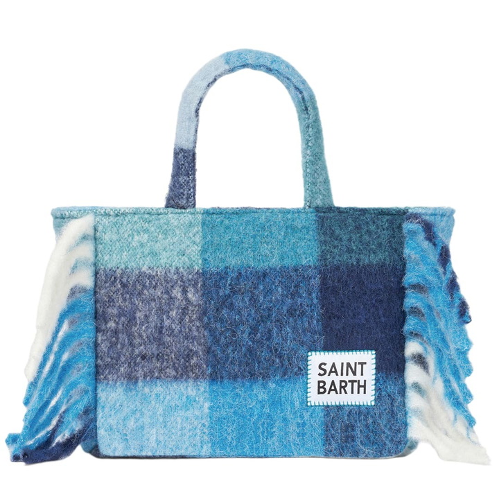 Photo: MC2 Saint Barth Colette Blanket Handbag With Check Print