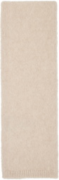 Solid Homme Beige Brushed Scarf