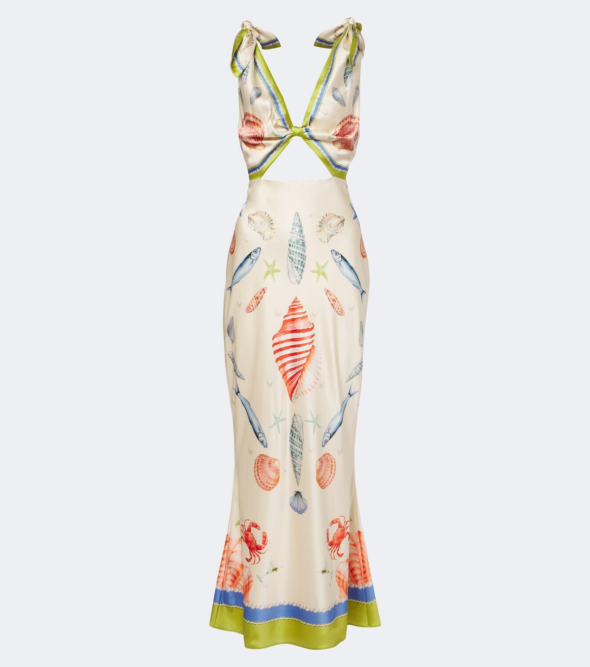 Retrofête Carlotte silk-blend satin maxi dress