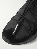 The North Face - VECTIV Taraval Leather and Suede-Trimmed Ripstop and Mesh Sneakers - Black