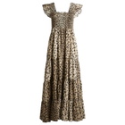 RIXO Women's Kendall Dress in Antelope Spot Black