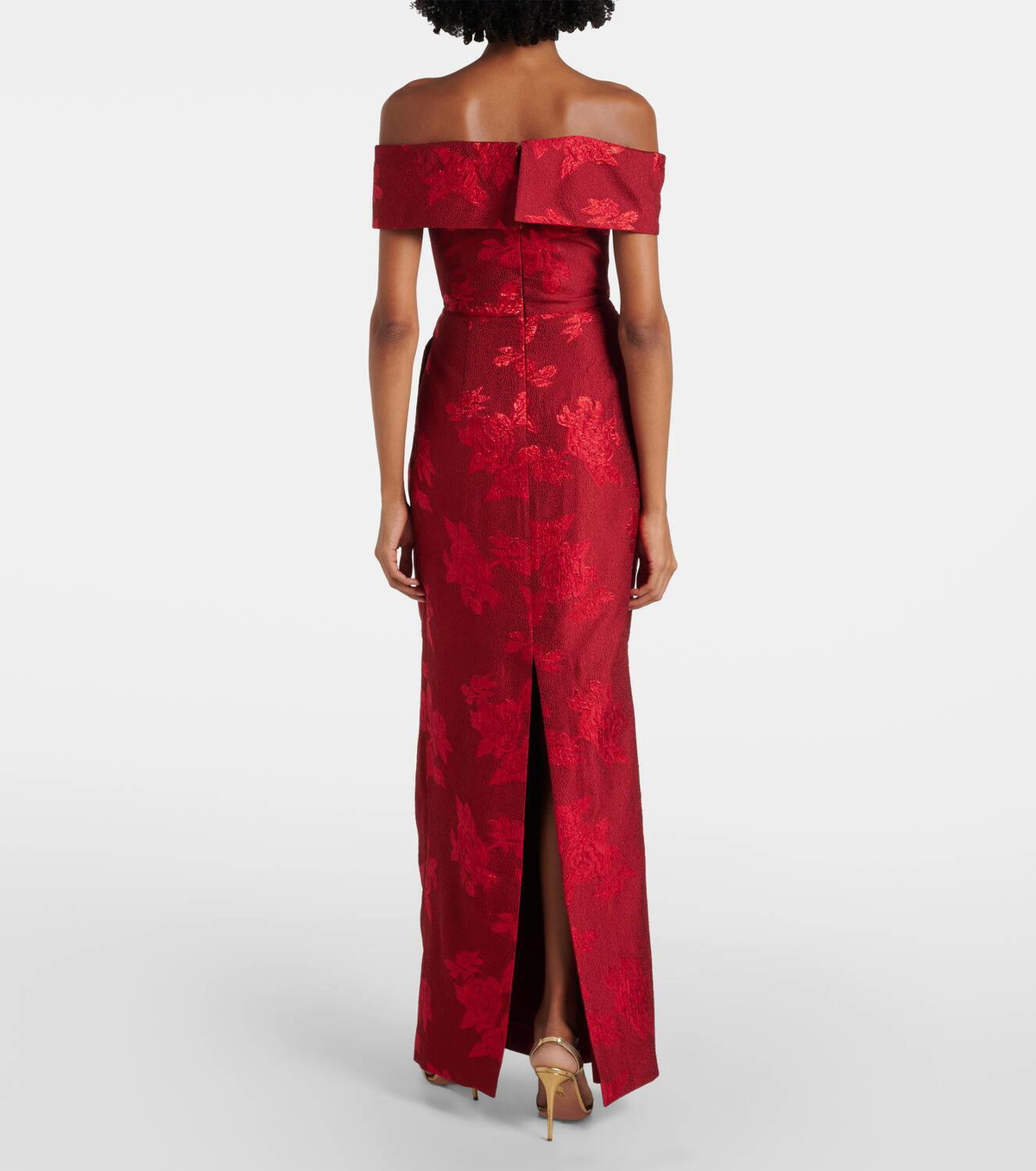 Rebecca Vallance Henrietta brocade bustier gown