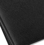 Valextra - Pebble-Grain Leather Billfold Wallet - Black