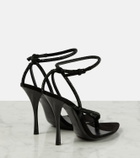 Saint Laurent Nadja embellished suede sandals