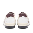Rhude Men's Racing Sneakers in White/Maroon/Beige