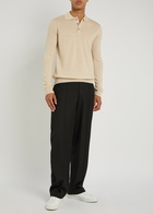 Aurélien Wool Polo Shirt Beige