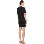 Valentino Black VLTN Ribbed T-Shirt Dress