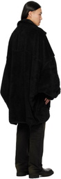 Maison MIHARA YASUHIRO Black Huge Boa Jacket