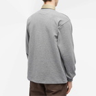 Battenwear Men's Pocket Rugby Shirt in Ash Grey