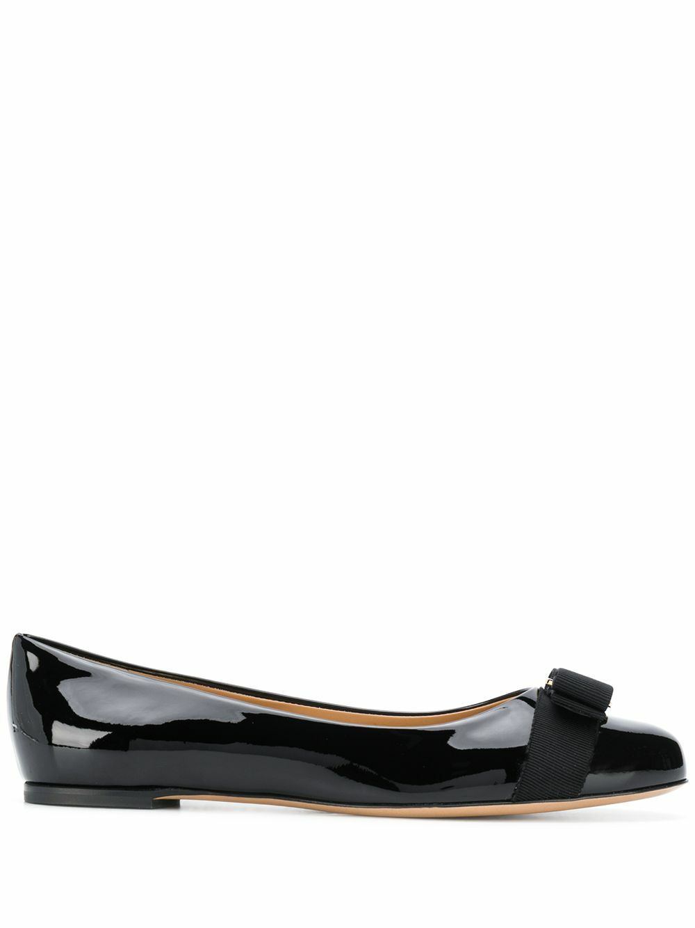 FERRAGAMO - Varina Patent Leather Ballet Flats Salvatore Ferragamo