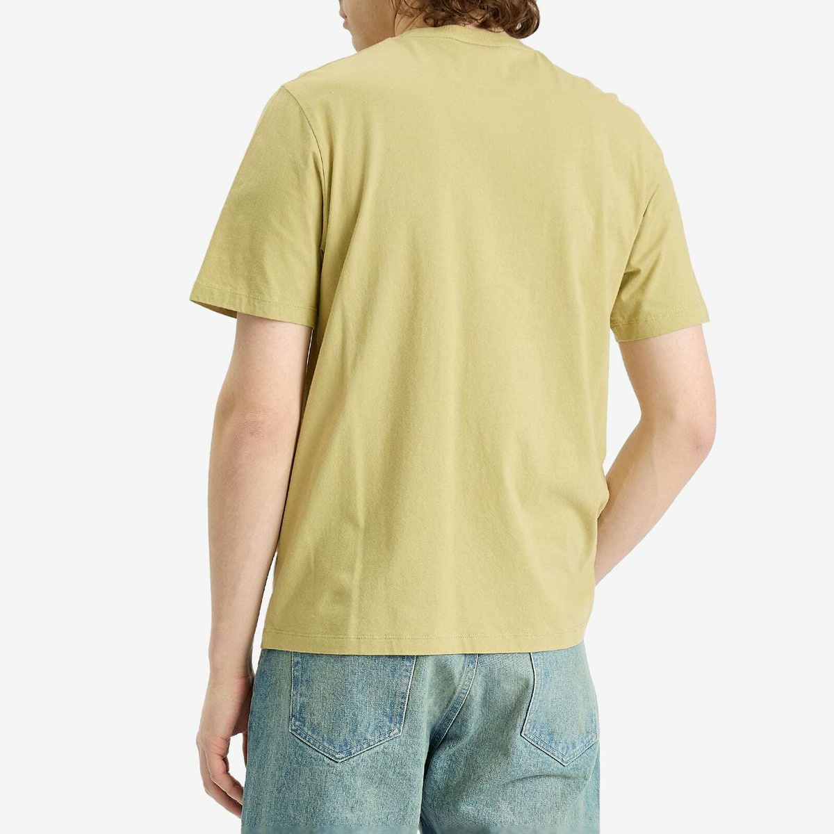 Maison Kitsuné Men's Fox Head Patch Regular T-Shirt in Canvas