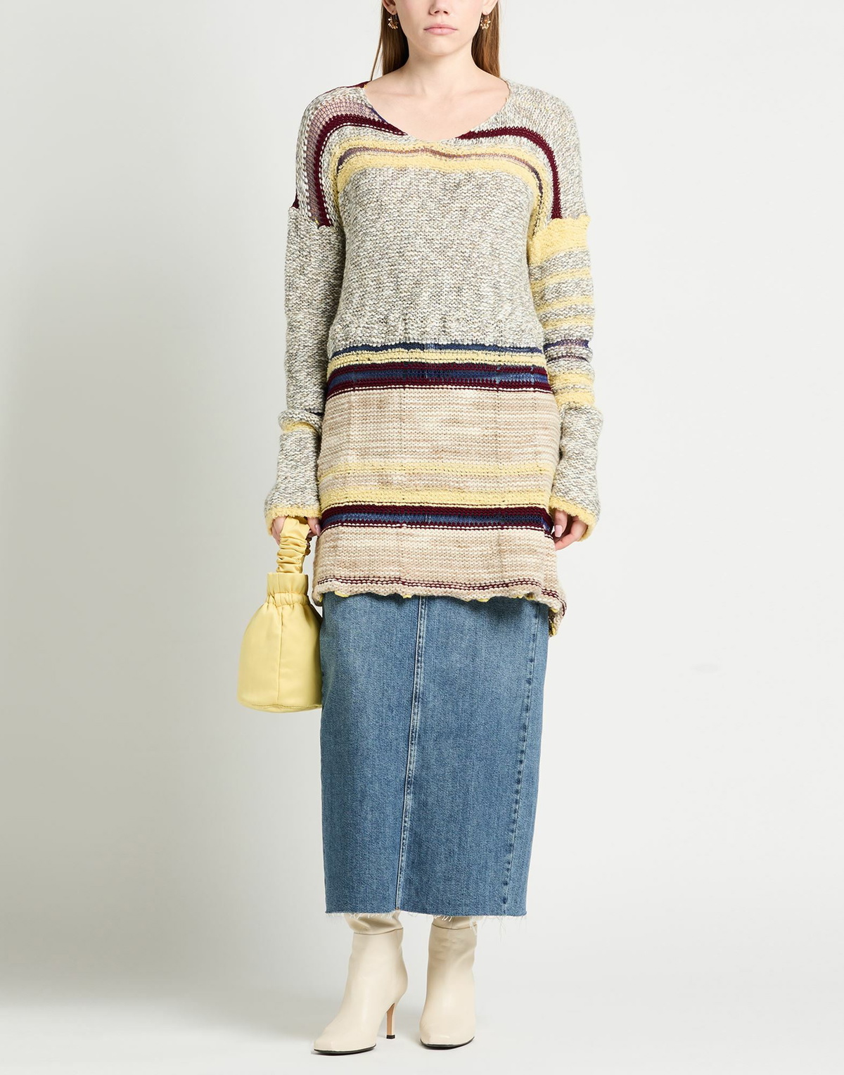 Vitelli Womens Sweater in Beige