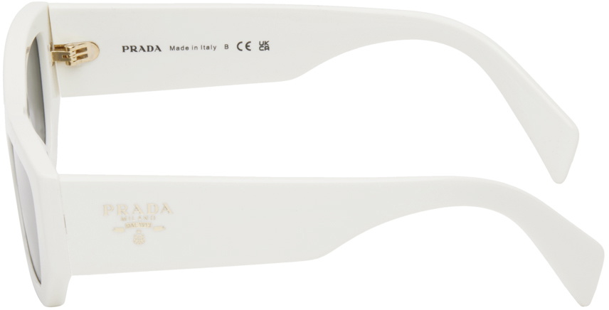 PRADA サングラス ホワイト Prada Eyewear White Logo Sunglasses Prada