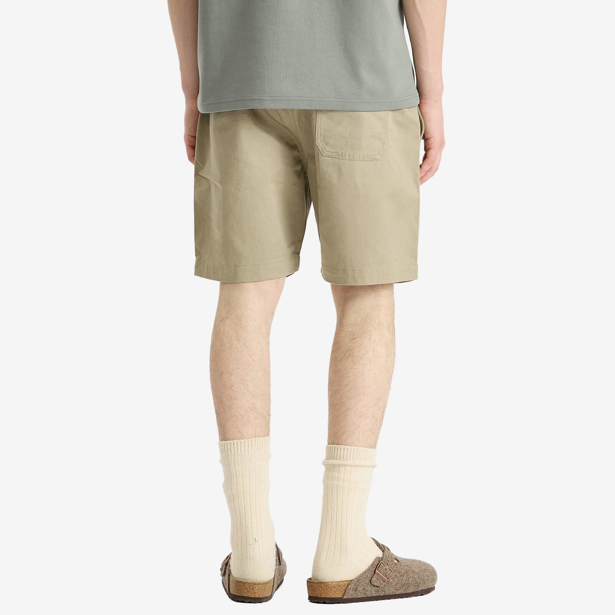 Universal Works Men's Beach Shorts in Stone