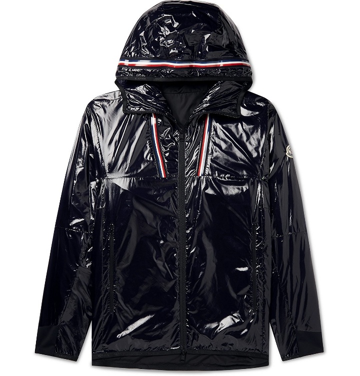 Photo: MONCLER - Marly Glossed-Ripstop Hooded Windbreaker - Blue