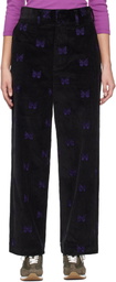 NEEDLES Black Straight Trousers