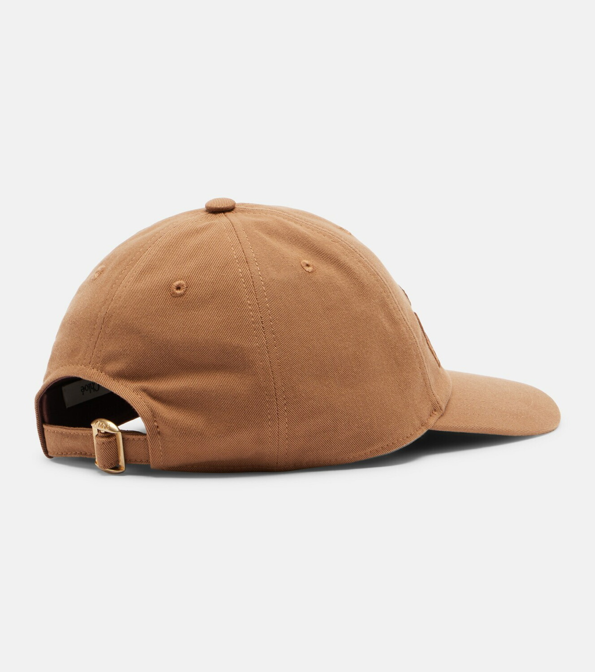 Chloé Chloé Signature canvas baseball cap