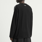 Y-3 Men's Distressed Long Sleeve T-Shirt in Black
