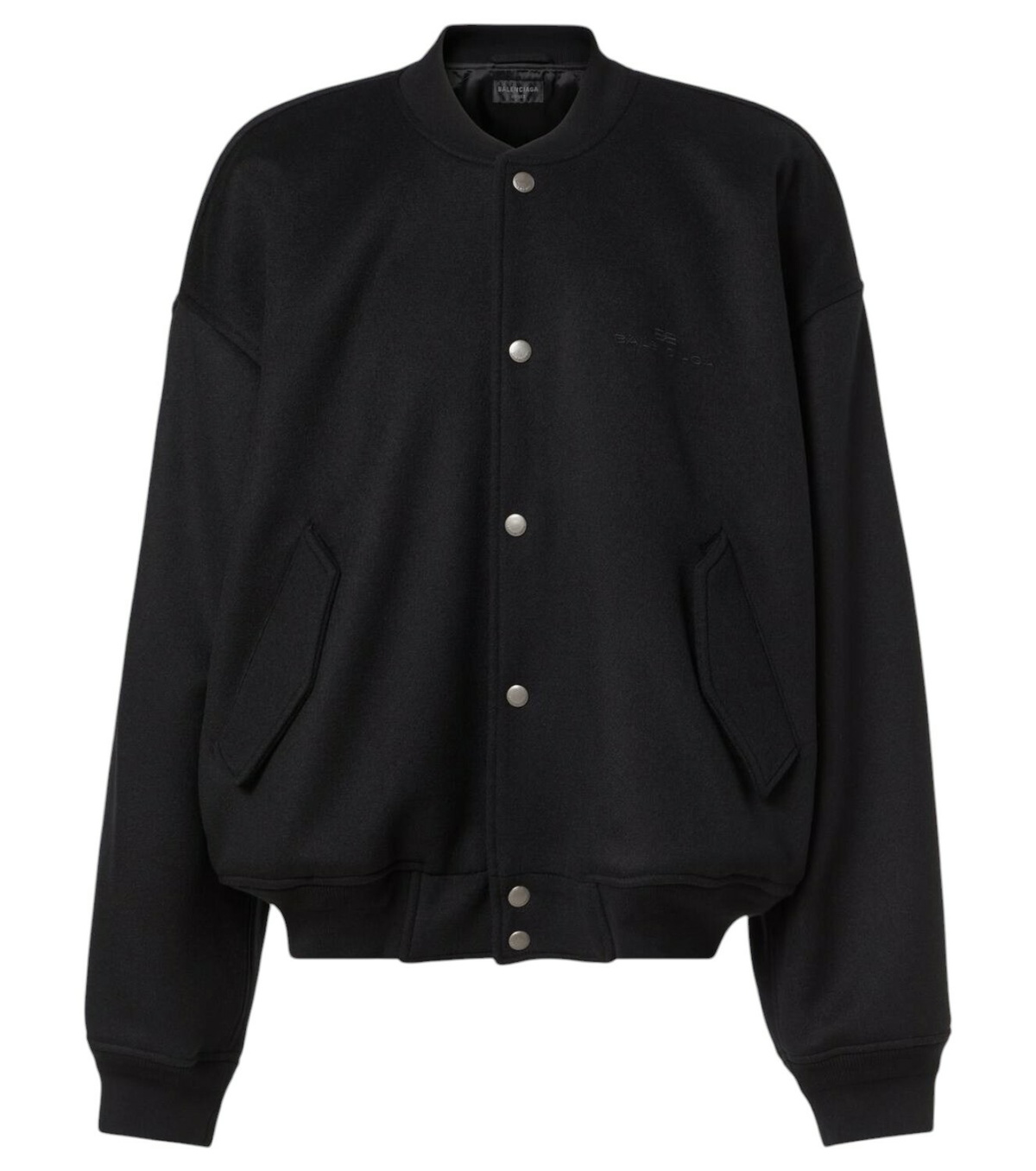Balenciaga Black 'Paris' Bomber Jacket Balenciaga Balenciaga Black 'Paris' Bomber Jacket Balenciaga