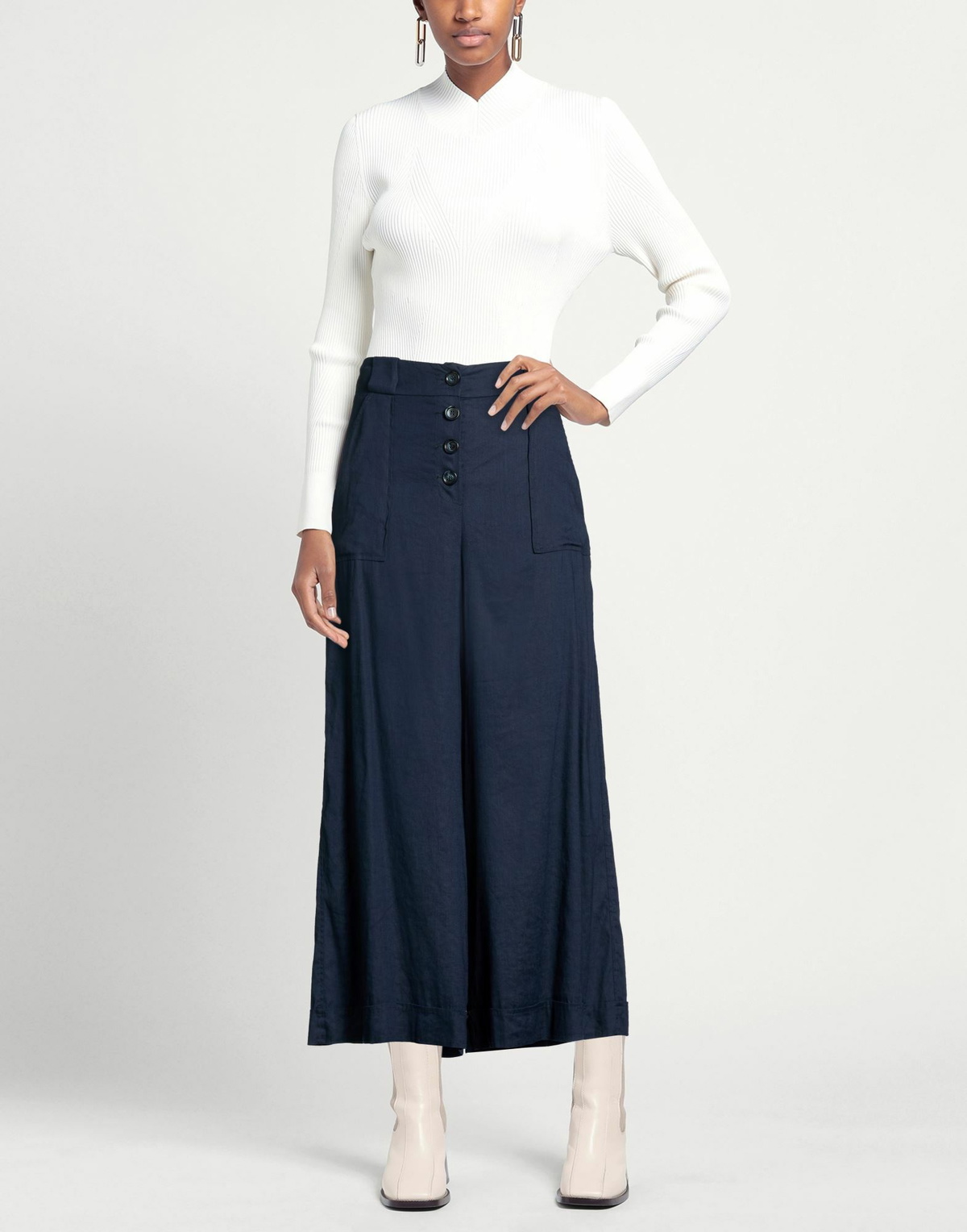 Alessia Santi Womens Pants Midnight in Blue
