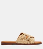 Clergerie Irme raffia slides
