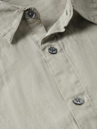 James Perse - Garment-Dyed Linen Shirt - Gray