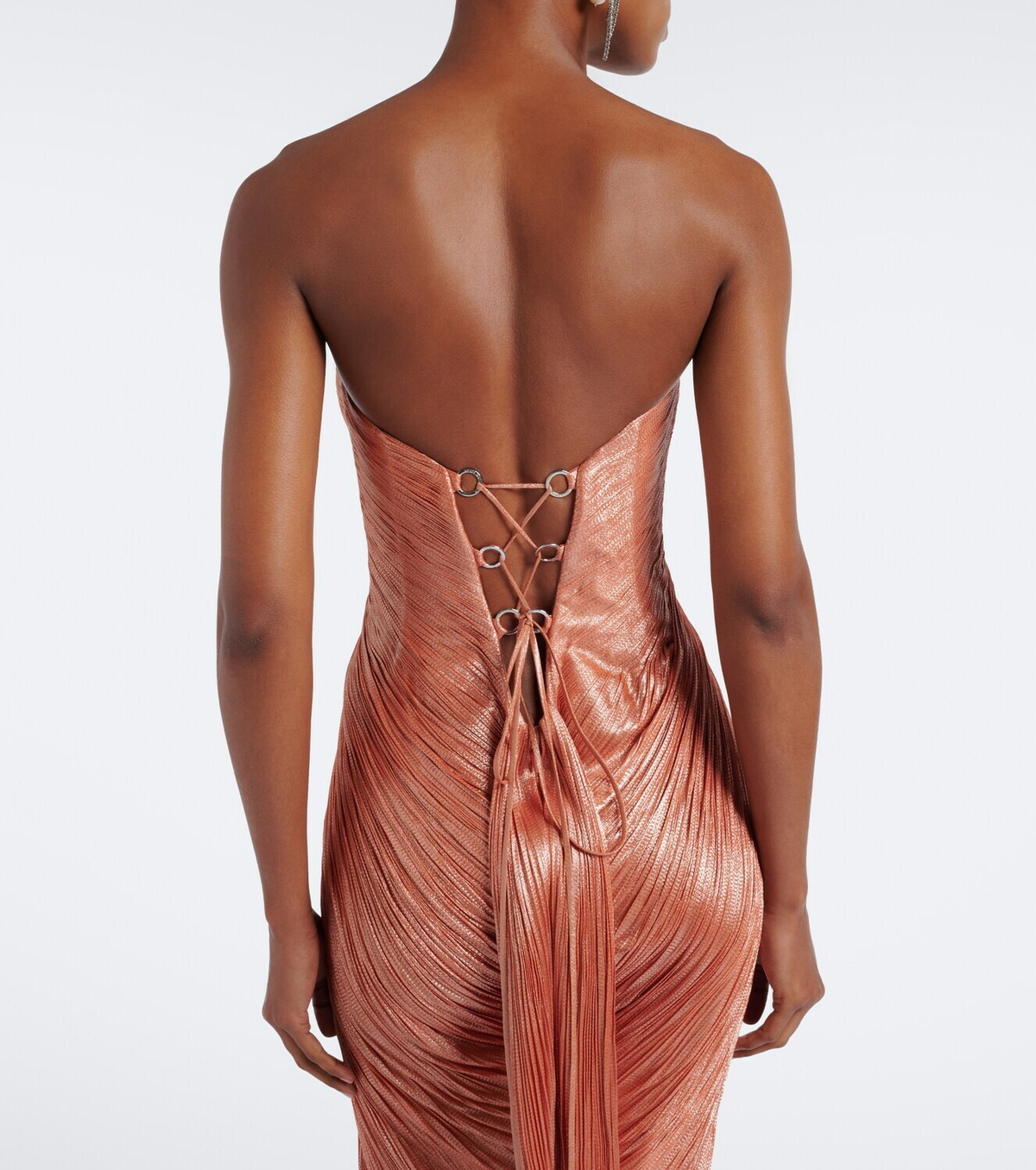 Maria Lucia Hohan Nadira silk bustier gown