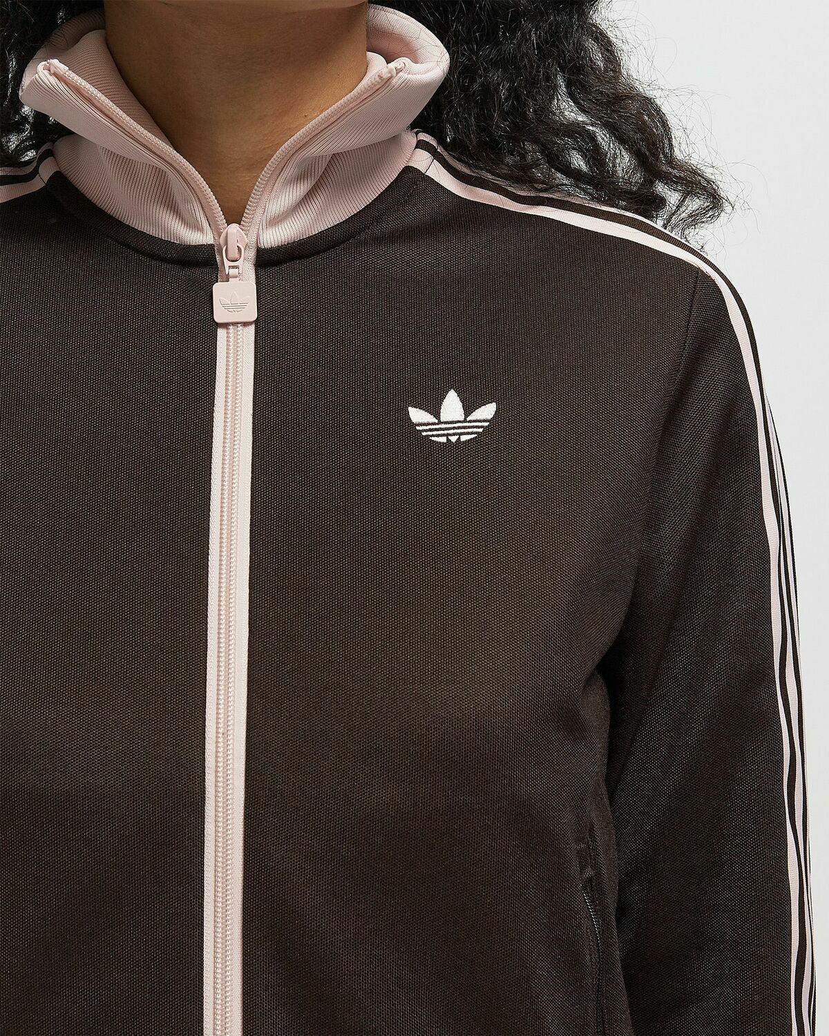 Adidas CLASSIC TRACK TOP Brown Womens Track Jacket