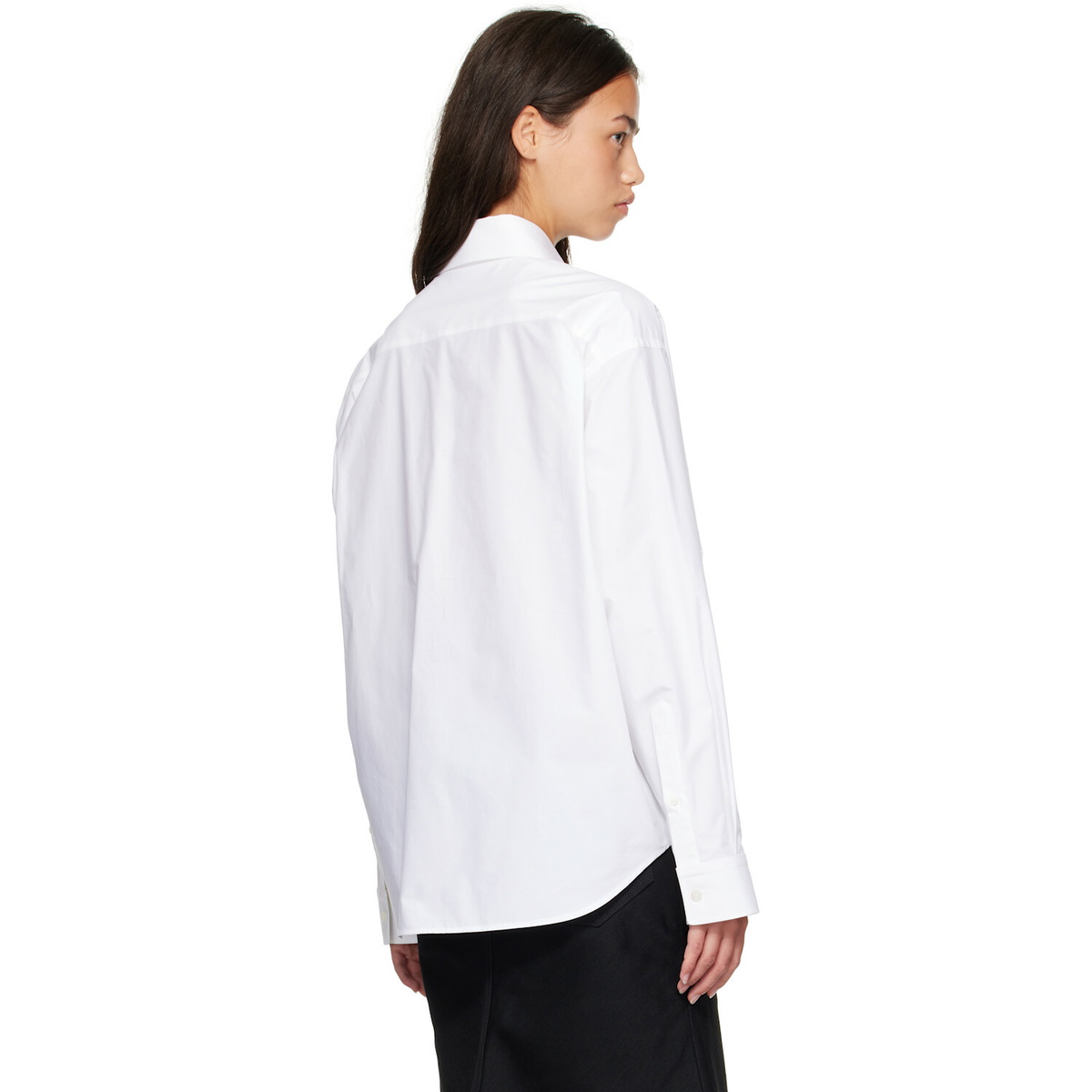 Balenciaga White L/S Large Fit Shirt