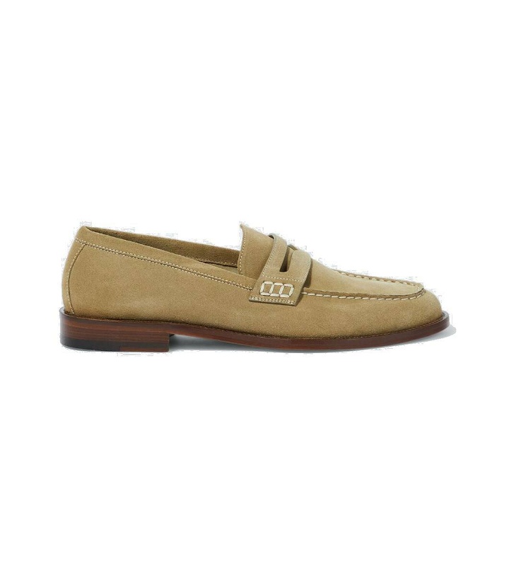 Photo: Manolo Blahnik Perry suede loafers