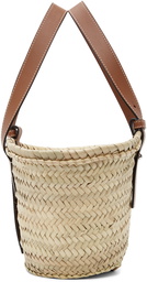 Loewe Beige & Navy Basket Tote