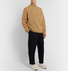YMC - Oversized Mélange Merino Wool Rollneck Sweater - Yellow