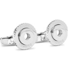 DUNHILL - Logo-Engraved Sterling Silver Cufflinks - Silver