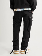 AMIRI - Slim-Fit Tapered Loopback Cotton-Jersey Cargo Sweatpants - Black