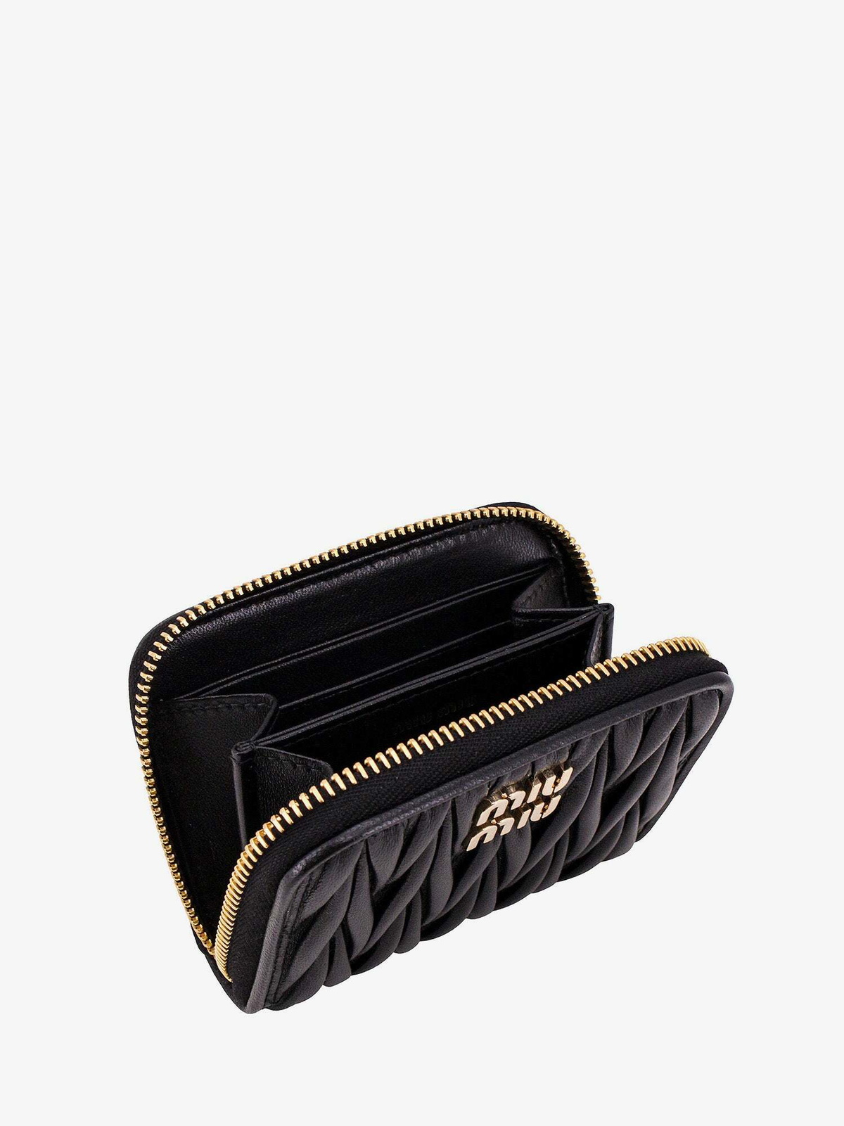 Miu Miu Wallet Black Womens Miu Miu