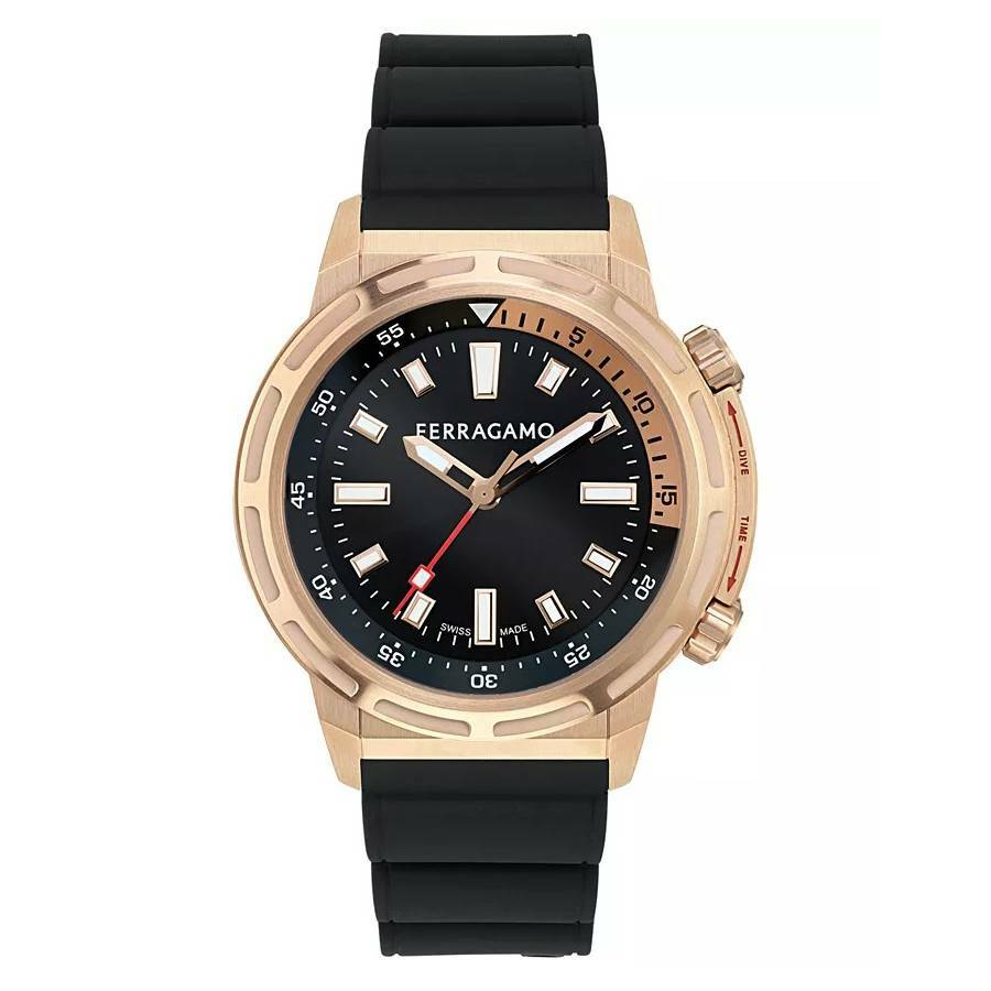 Ferragamo Sport Quartz Black Dial Mens Watch SFJA00424