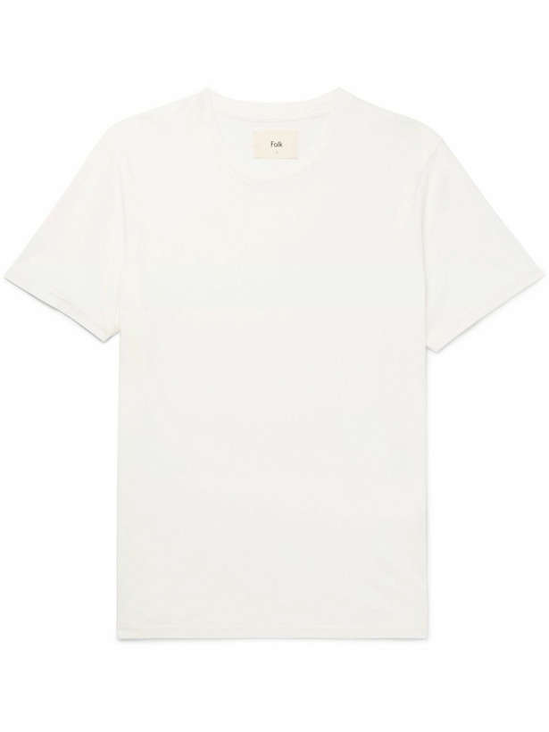 Photo: Folk - Assembly Cotton-Jersey T-Shirt - White
