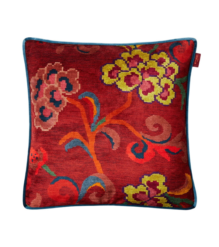 Photo: Etro Nimphea floral velvet cushion
