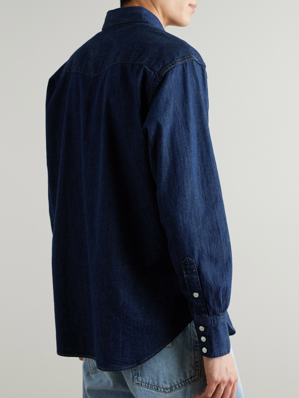 OrSlow - Denim Western Shirt - Blue