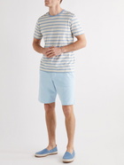 Orlebar Brown - Frederick Garment-Dyed Organic Cotton-Jersey Drawstring Shorts - Blue