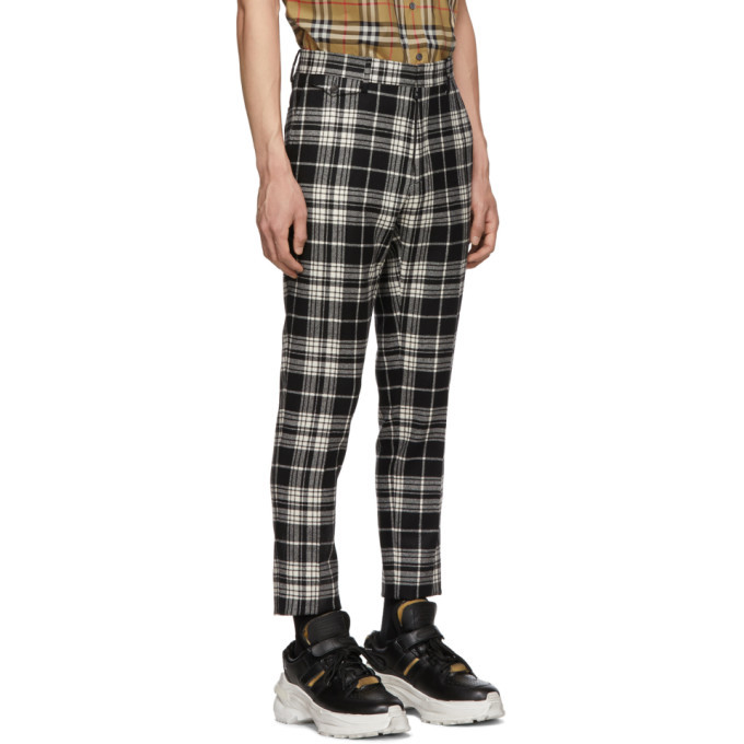 Burberry - Boys Beige Check Cargo Trousers | Childrensalon