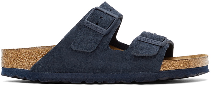 Photo: Birkenstock Navy Suede Arizona Sandals