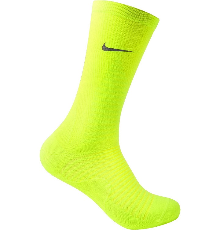 Photo: Nike Running - Spark Lightweight Stretch-Knit Socks - Yellow