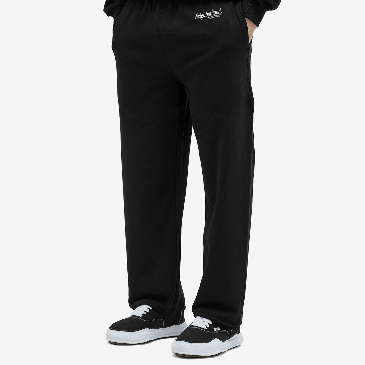 Neighborhood Men's Home Jogger Sweatshirt Set in Black Neighborhood