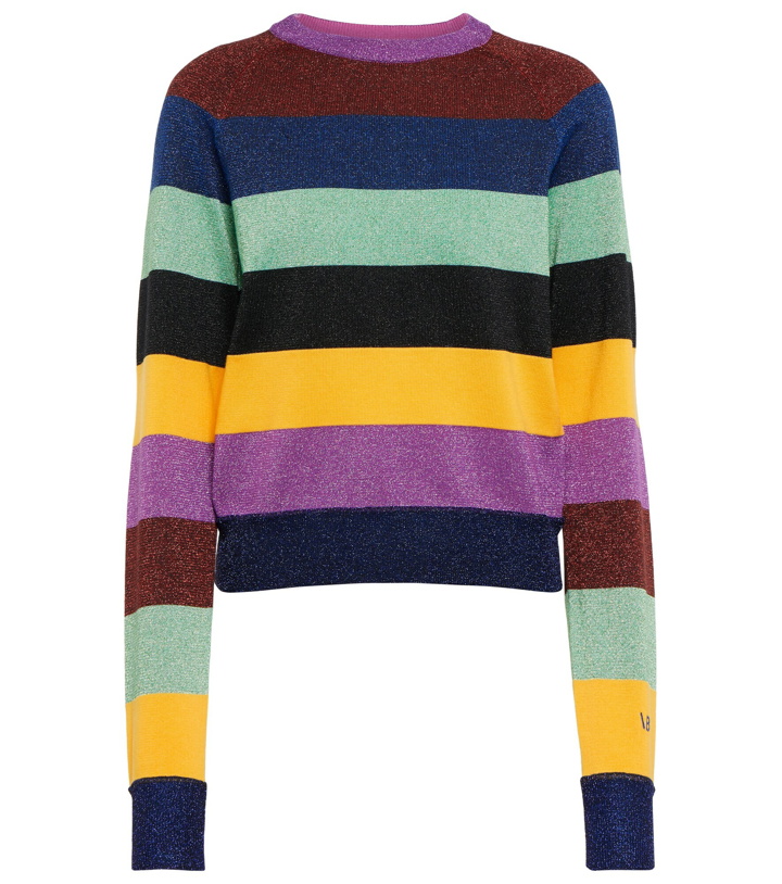 Photo: Victoria Beckham - Striped metallic sweater