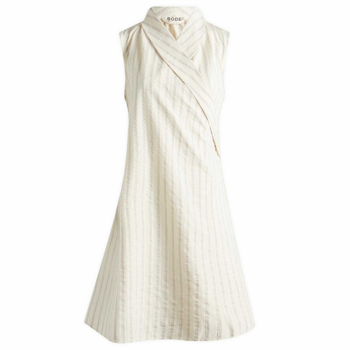 【送料&関税込】Bode White Linen Blevoir Dress Bode White Linen Blevoir Dress Bode