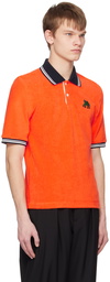 Marni Orange Graphic Patch Polo